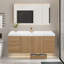 Meuble-lavabo flottant mural 48 po avec lavabo simple Bahtroom