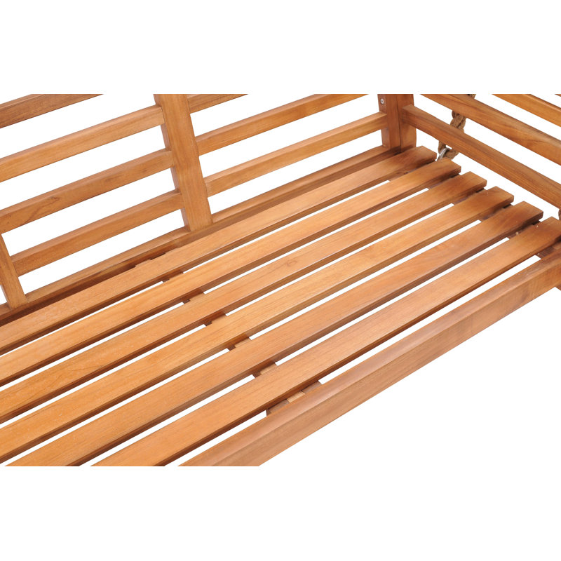 Balancelle en teck Fabyan, 28" H x 78" lx 26" D