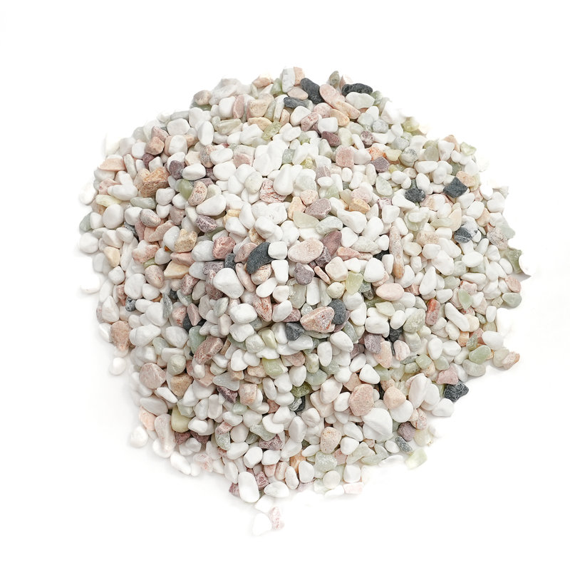 36 LBS Natural Gravel, Landscaping Gravel, Perfect for Aquarium Decor, Plant, Red, Mixed Color