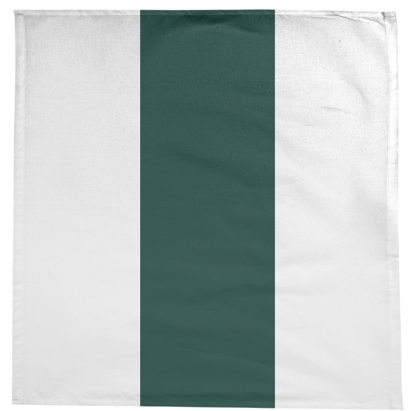 Nappe mélange de coton à rayures Mississippi Rebellion, Michigan Warrior White/Green/White