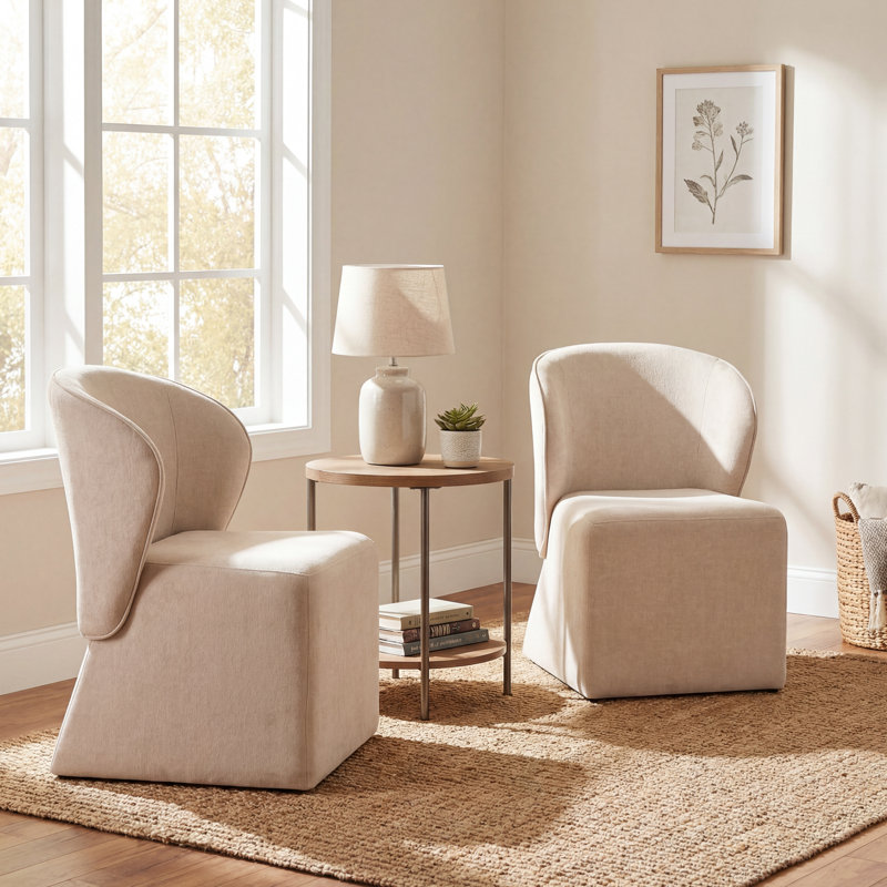 Chaise rembourrée Aurelio, 2, Beige