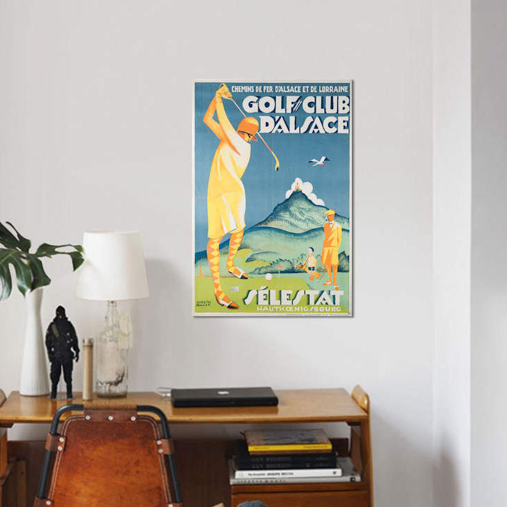 «Alsace Golf», impression sur toile, H 18 po x l 12 po x P 1,5 po, Toile tendue