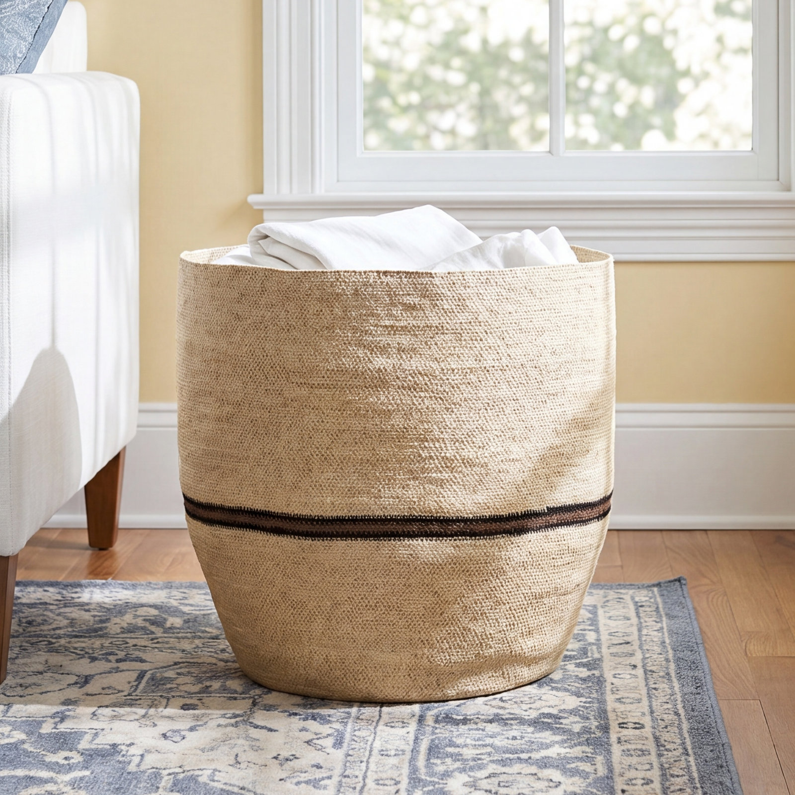 Vine Handmade Coastal Seagrass Decorative Basket 1