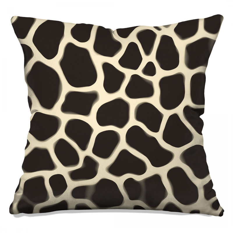 Coussin Girafe, 16 po x 16 po