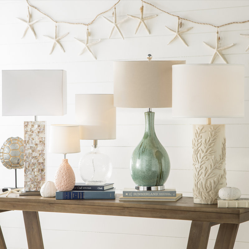 Josler Ceramic Table Lamp, Spa Blue