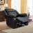 Ethelwyn 36.6'' Wide Modern Breathable Leather Manual Recliner With Overstuffed Arm And Back (Set Of 5)