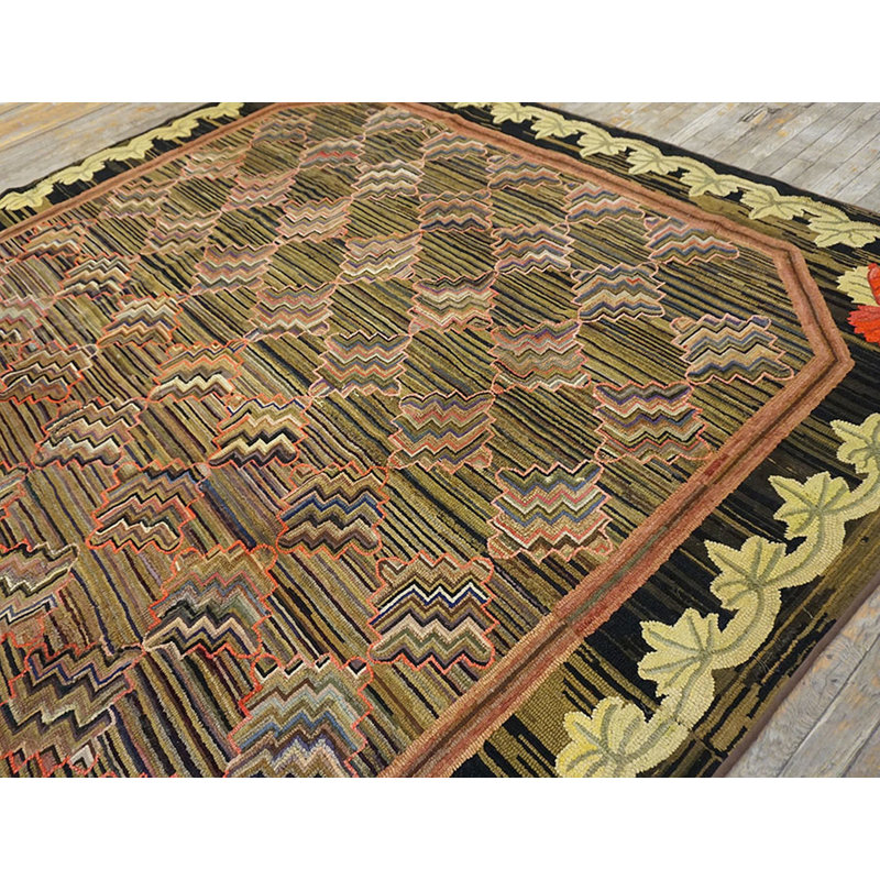 Wool Area Rug in Brown