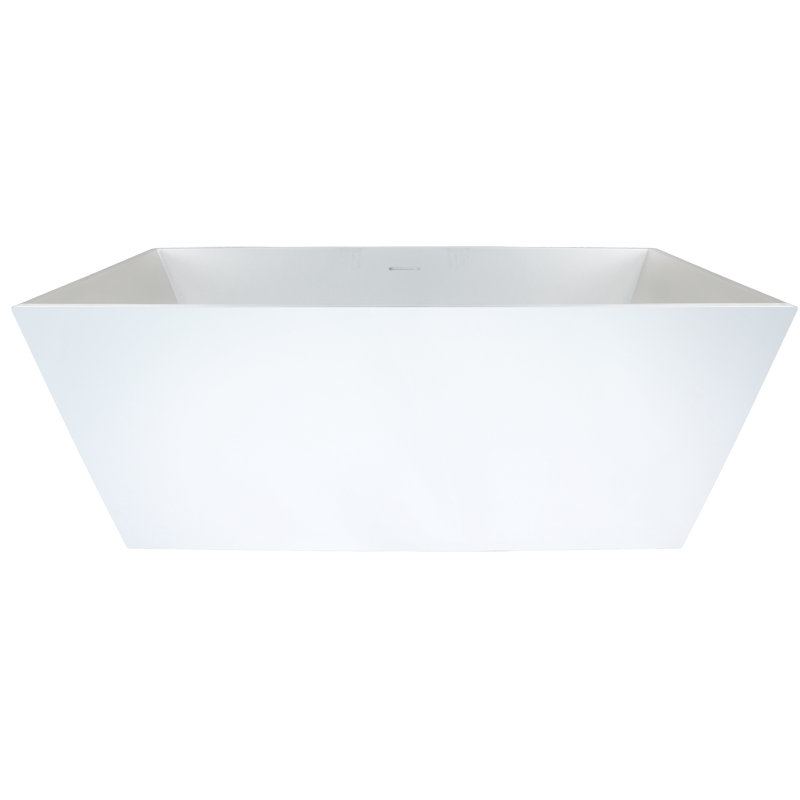 Bellevue 60'' L Soaking Bathtub, Matte White