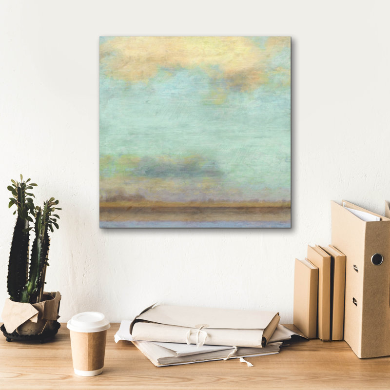 «Epine Graffiti 'River seine' par Suzanne Nicoll, art mural sur toile, 12 po x 12 po, H 18 po x l 18 po x P 0,75 po