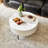 Round Diara with Drawers and metal legs