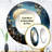 Moon Blue And Gold Cerulean Cycle Dreams IV - Moon Round Mirror Wall Decor_MTMIR116216-1730012058