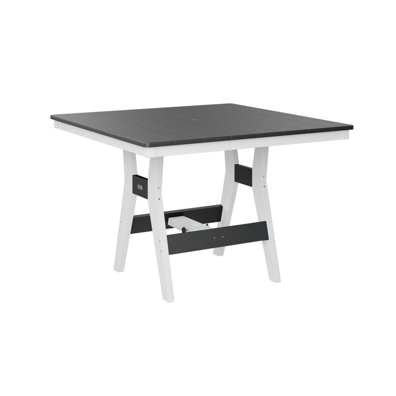 Table de bout carrée Bulger, Noir, H 35,5 po x l 44 po x P 44 po