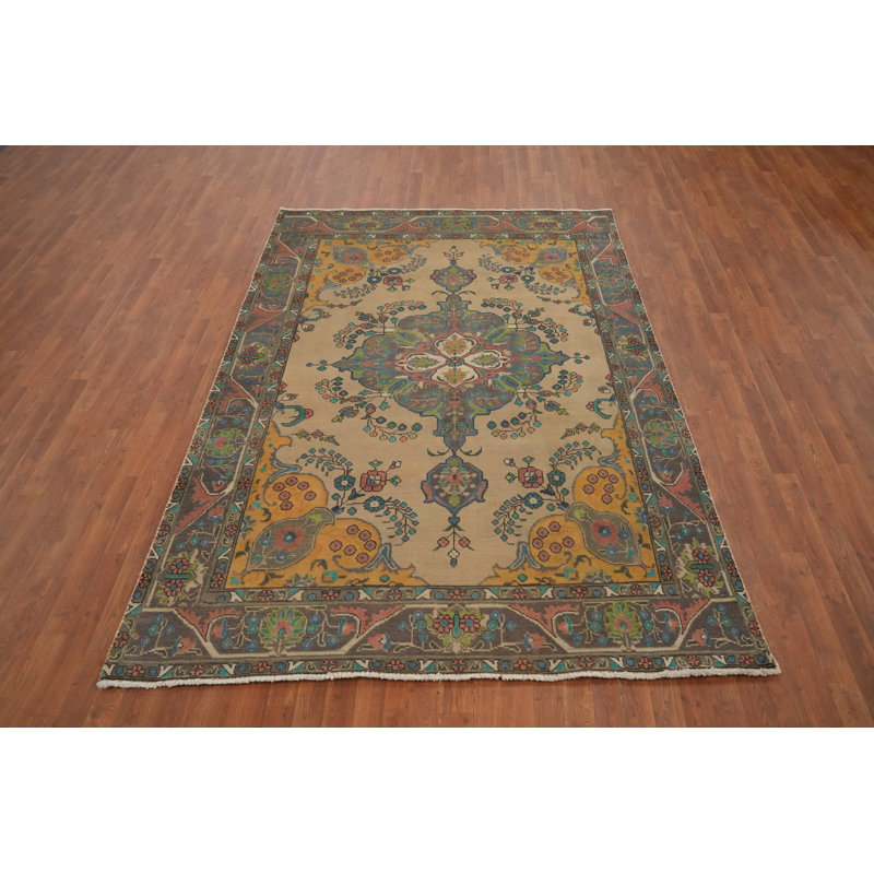 Tapis traditionnel fait à la main 6 x 9