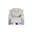 Fauteuil inclinable électrique à DEL en similicuir glacé