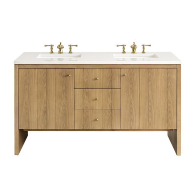 Meuble-lavabo double 60 po Hudson
