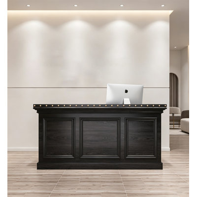 Bureau de réception en bois massif Traditional