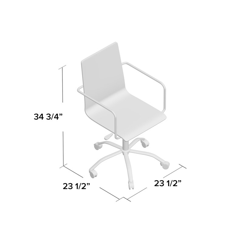 Eklund Task Chair, Clear
