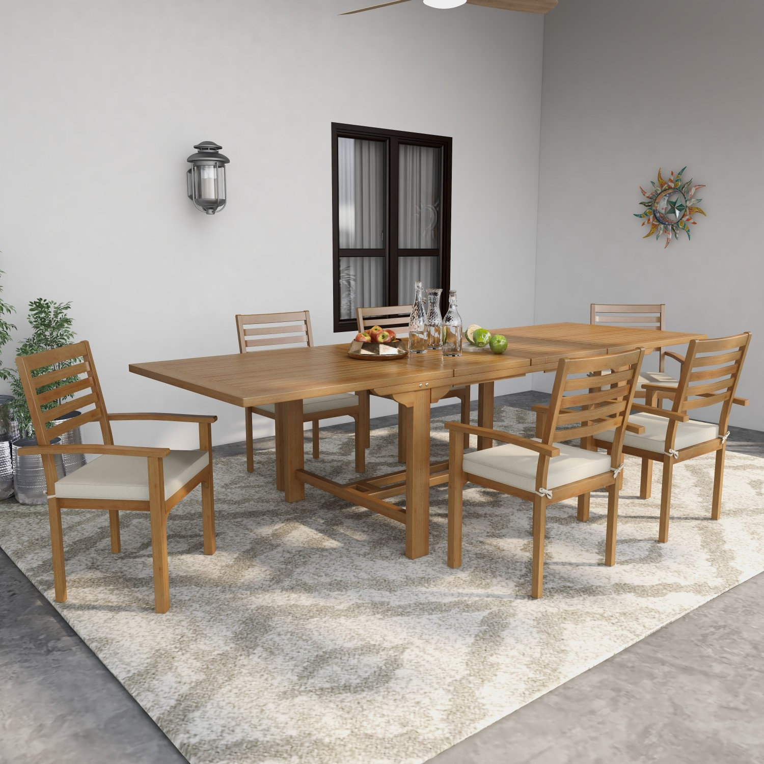 Avaldi 83" Patio Dining Set