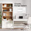 Bookcases with File Cabinet Drawer (Set of 2)