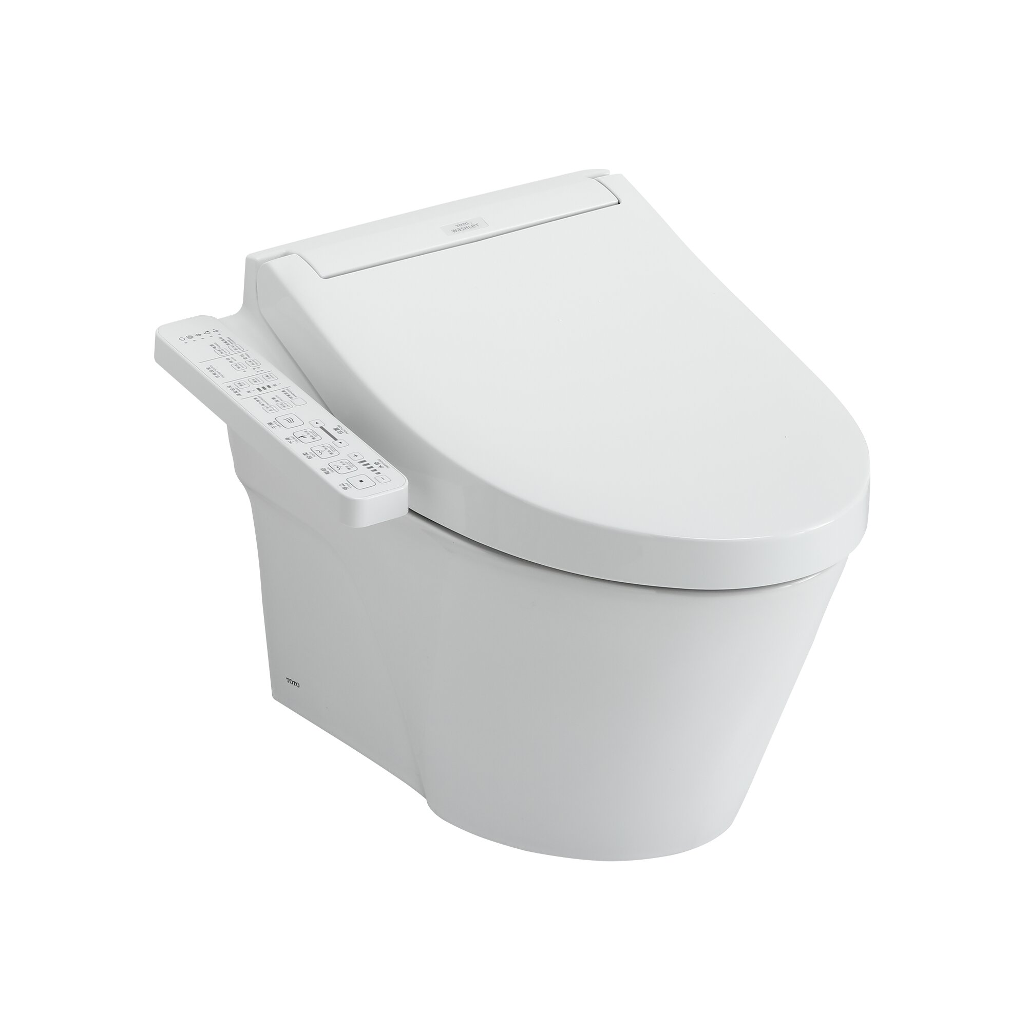 TOTO 1.28 GPF Elongated Wall Mounted Wall Hung Toilets (Seat Included ...