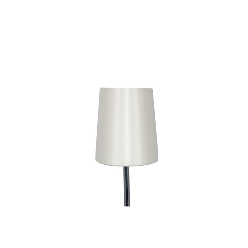 Martha Oval Silk Mix Tapered Lampshade, Cream, 19cm H x 30cm W x 16cm D