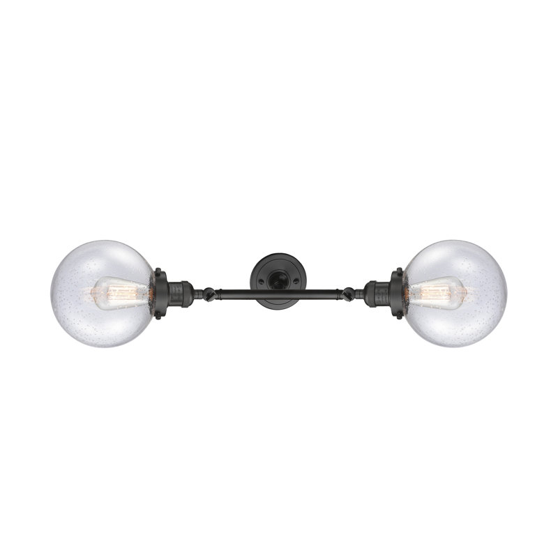 Clementina 2 - Light Dimmable Vanity Light, 60 Watt Vintage Incandescent Bulb, Seedy, Oil Rubbed Bronze
