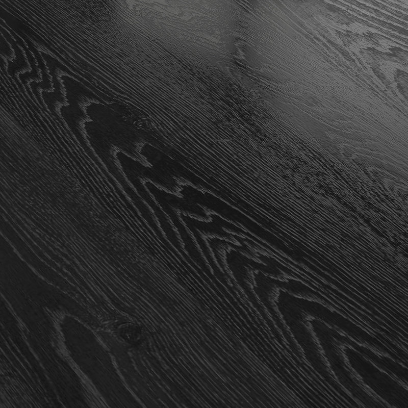 Pieds en bois massif de la table de salle à manger, noir, Noir