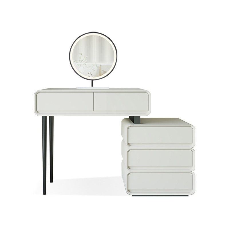 Makeup Vanity with Light mirror,5 drawers