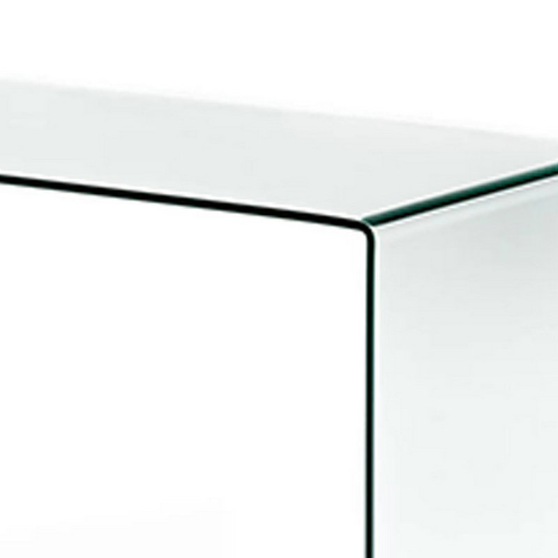 Bureau en verre Ayniah, Clair