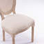 Chaise de salle à manger en bois massif de style français, ensemble de 2