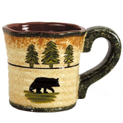 Ceramic Rustic Lodge Coffee Mug