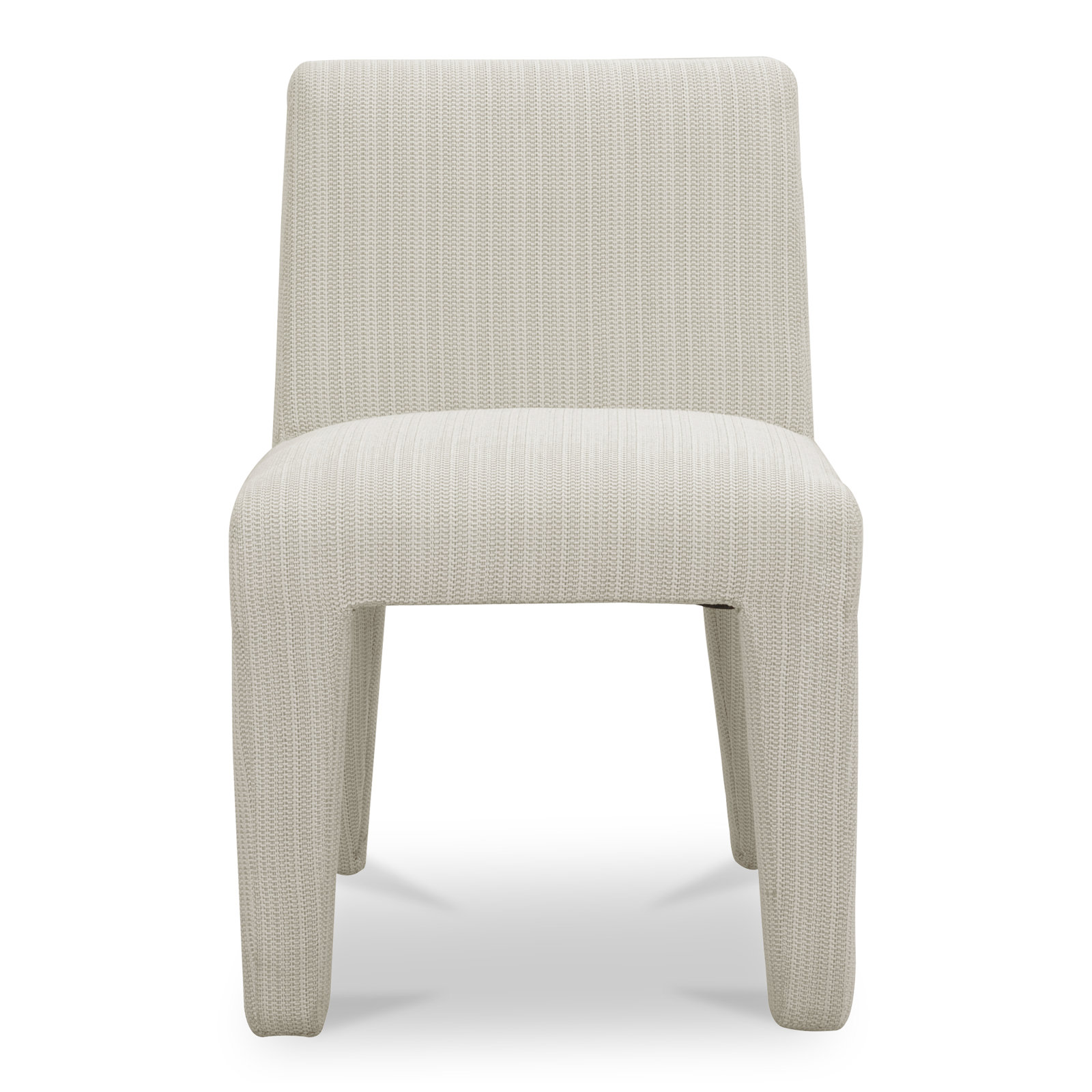 Premium All-Weather Wicker Outdoor Dining Side Chair, White