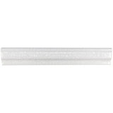 Mackay 11.81" x 1.96" Polished Crackle Ceramic Chair Rail Tile Trim in White