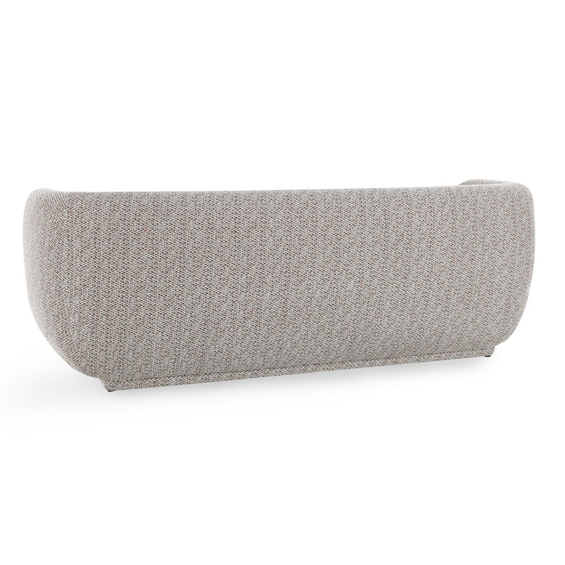 Nico 93" Upholstered Sofa in Brick, Brick Polyester