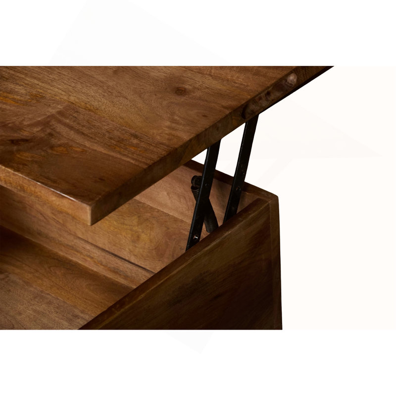 Solid Wood Lift Top Rectangle Coffee Table