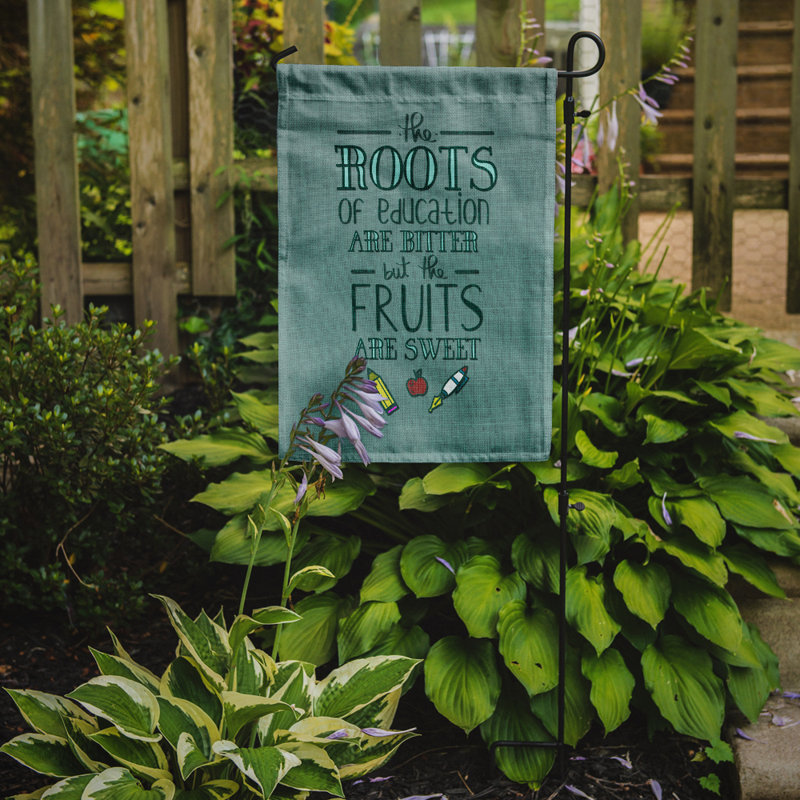 Education Double Sided 15'' H x 11'' W Polyester Garden Flag