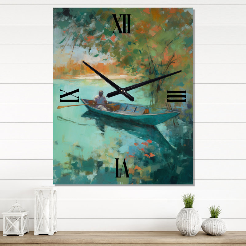 Horloge murale surdimensionnée Autumn Lake, Très grand