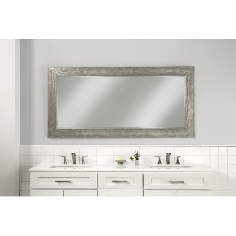 Attiya Flat Mirror, Hammered Metal