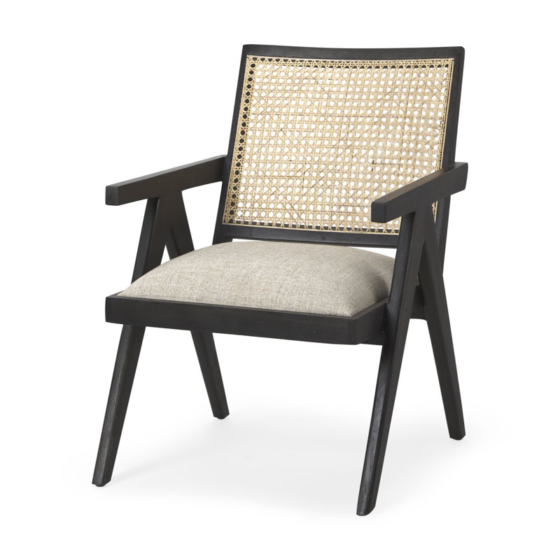 Serefina 21,75 po de large capitonné, Noir