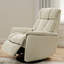 Fauteuil inclinable et oscillant Global Home avec appui-tête et repose-pieds réglables manuellement en similicuir Bentley