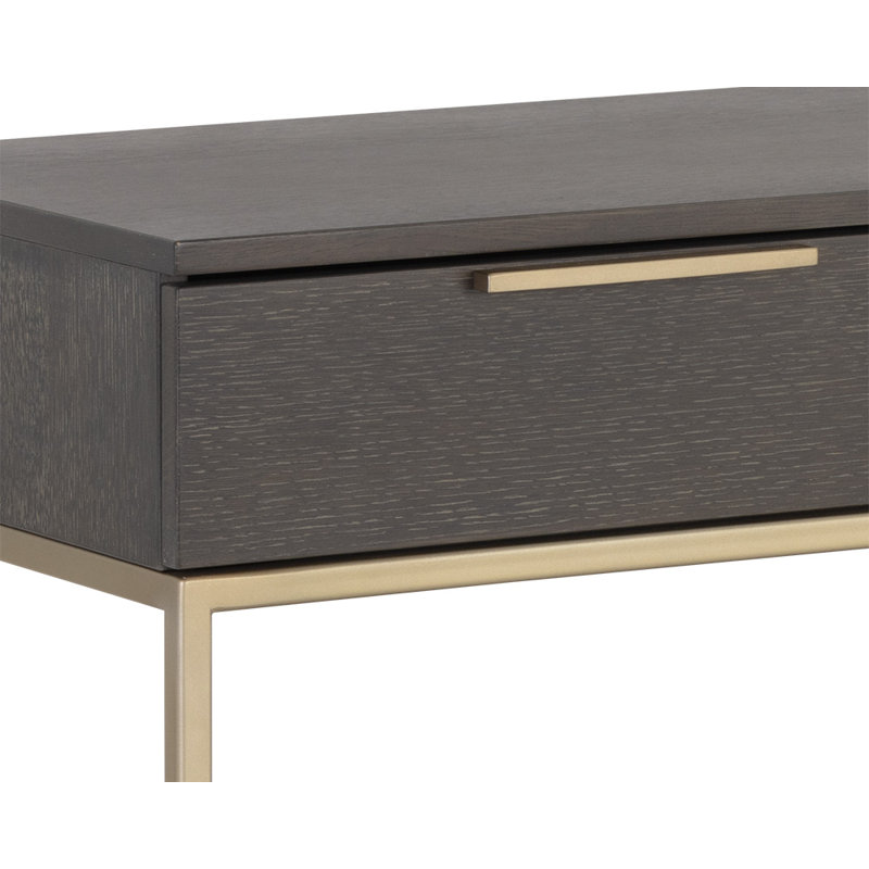 Rebel 63'' W Solid Wood Console Table, Gray