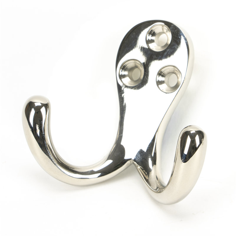 Celtic Brass Wall Hook, Polished Nickel