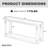 Modern Elegant Solid Wood Console Table For Entryway-716964413