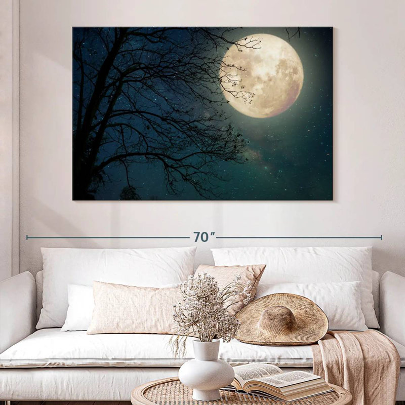Oberle Starry Sky Full Moon, 34" H x 51" W
