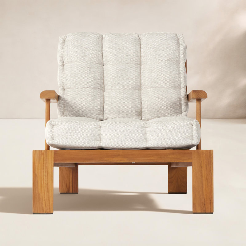 Beck Outdoor Teak Lounge Chair