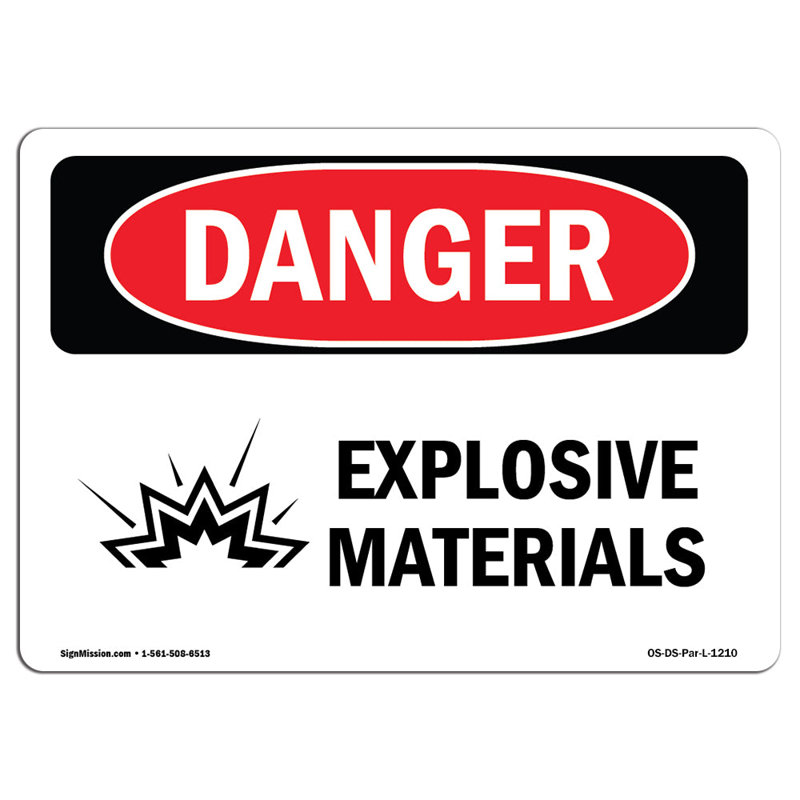 Panneau en aluminium matériaux d'explosifs 12 x 18, H 12 po x l 18 po x P 0,1 po