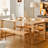 Burlywood Rectangular Solid Wood Dining Table-351480882