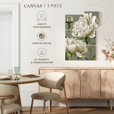 Harnek White Pivoines I
