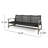 Outdoor In Grey, 3 Seater With And Strong Iron Accents Spacious Grey Robust Metal-692779898