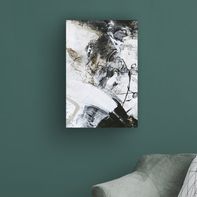 «Black and White 1» par Design Fabrikken - peinture sur toile tendue